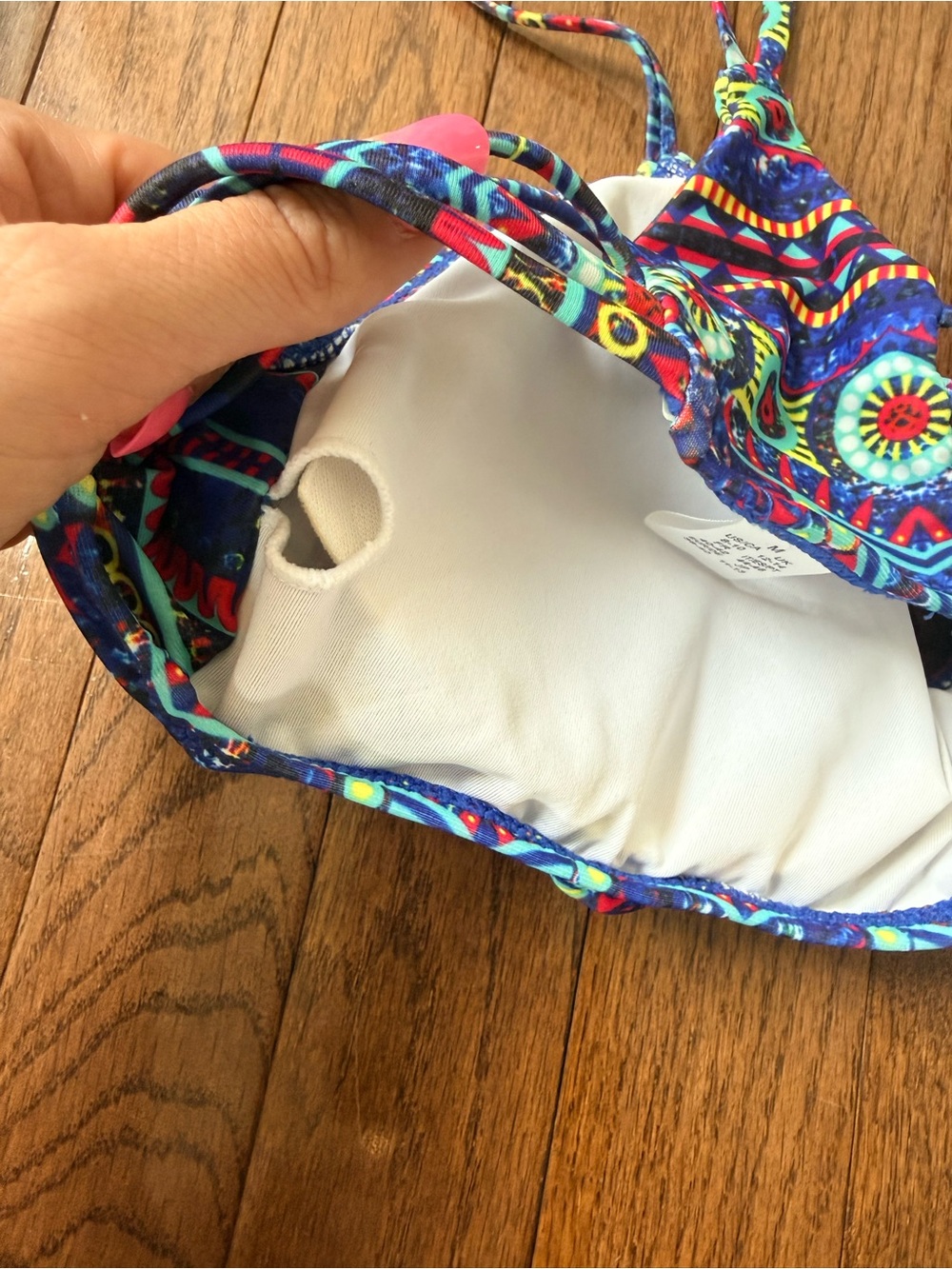 Multicolor Patterned Two-Piece BikiniSwim Set - Picture 4 of 9